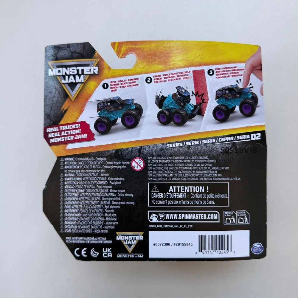 Monster Jam Smash & Bash Son-uva Digger 1:64 Scale Monster Truck Series 02